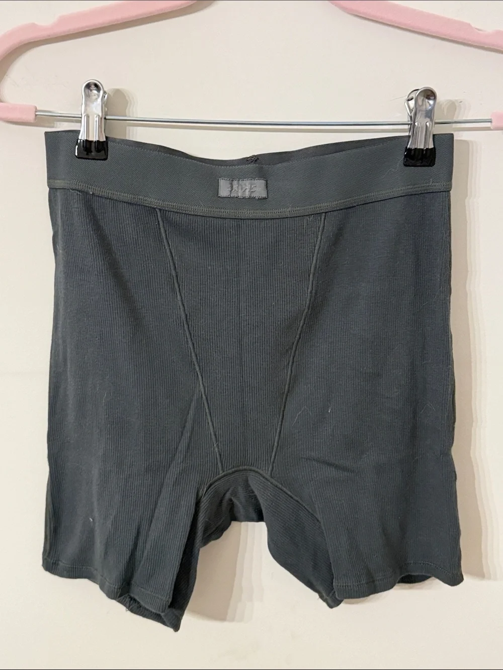 SKIMS Women’s Cotton Rib Boxers in Kyanite size M